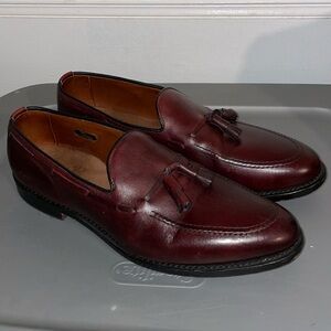 Allen Edmonds Wine/Burgundy Leather Tassel Loafers
